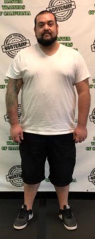 Chuy B. Before - Lost 150 lbs at Master Trainers